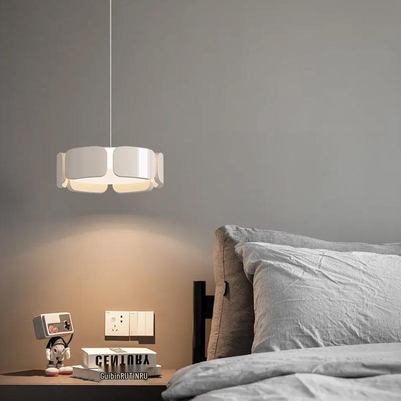 Italian Minimalist Bedside Pendant Light 2025 - Adjustable Height, Atmospheric Design for Bedroom or Entrance Room