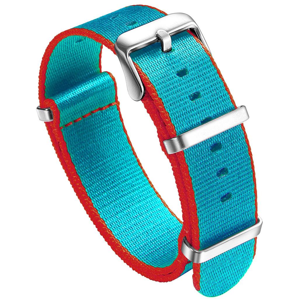 Timeless Twill Nylon Multi-color Strap - Waterproof, Lightweight & Durable 20mm/22mm Universal Fit