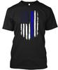 Police Officer S Gift Distressed American Flag T Shirt Made In USA Size To 5XL