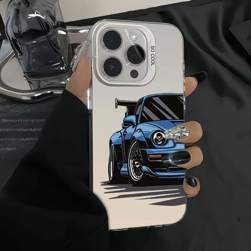 The New Animation Sports Car Is Suitable for Iphone16 Mobile Phone Case Apple 15promax/1413pro12 Europe and America