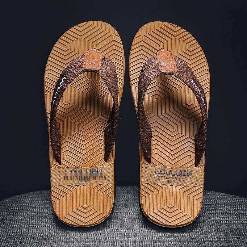 Men's Korean-Style EVA Beach Sandals: Non-Slip Clip-On Flip Flops