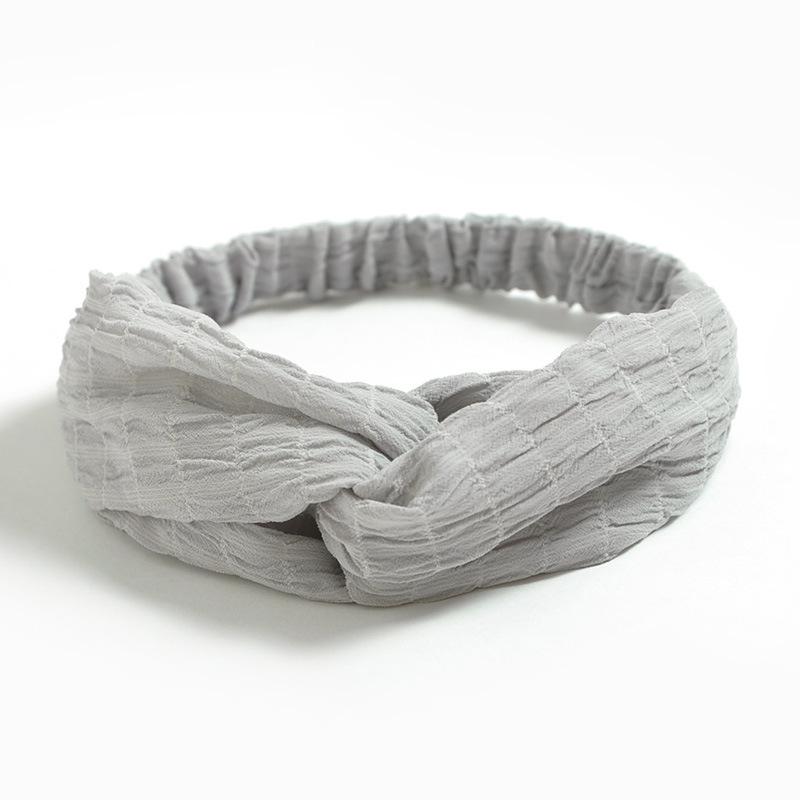 Bamboo Cotton Cross Elastic Headband, Simple Small Fresh Headband, Women'S Hair Accessories, Headgear