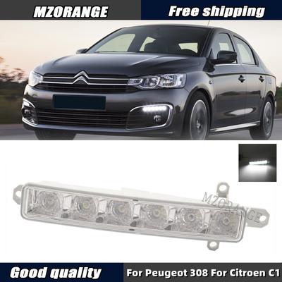 LED DRL Daytime Running Light For Peugeot 308 For Citroen C1 C4 2006-2017 C3 2015-2019 For C-Elysee 2016-2019 Car Accessories