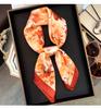 Korean Style Floral Printed Small Square Scarf Women Summer Spring Versatile Neck Scarf