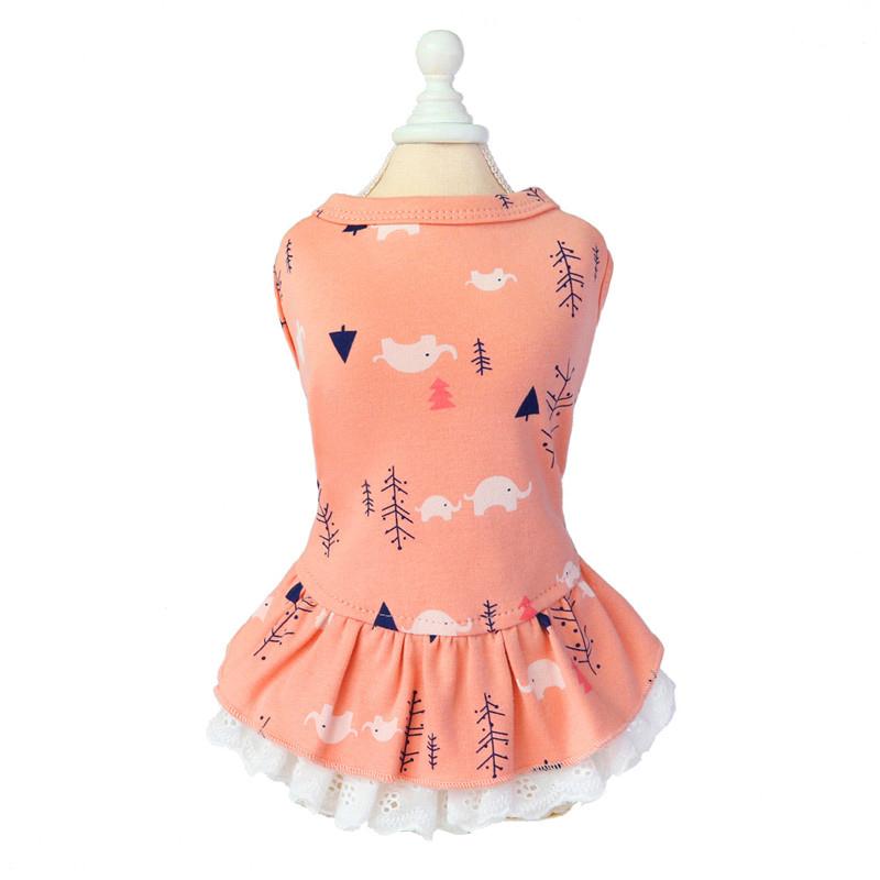 Summer Cotton Cat Dress Skirt Cute Pineapple Cherry Print Pet Clothes Dresses for Cats Sphynx Dog kedi elbisesi ropa para gatos