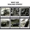 SEAMETAL Car Rubber Door Sealing Big D Type Car Door Hood Trunk Seal Strip Universal Noise Insulation for Car Seals Accessories