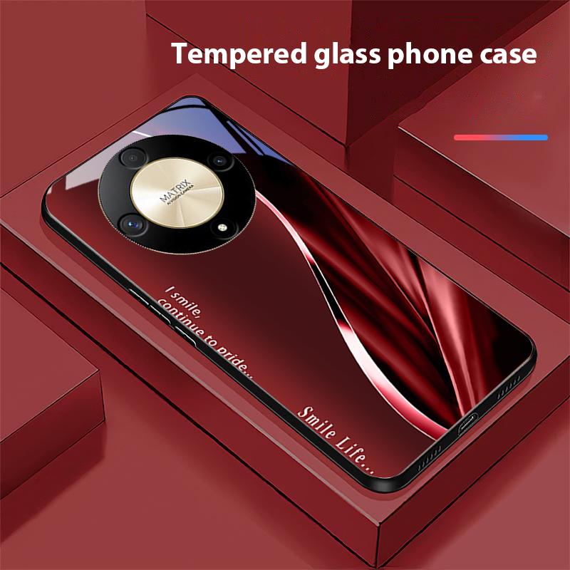 

Новый Мягкий Коричнево-Красный Чехол из Закаленного Стекла для Телефона For Honor Magic 6 50 70 90 Lite X7b 200 Pro Nova 10 Nova 5T X6 P30 Pura 70 Ultra For Pura 70 Ultra