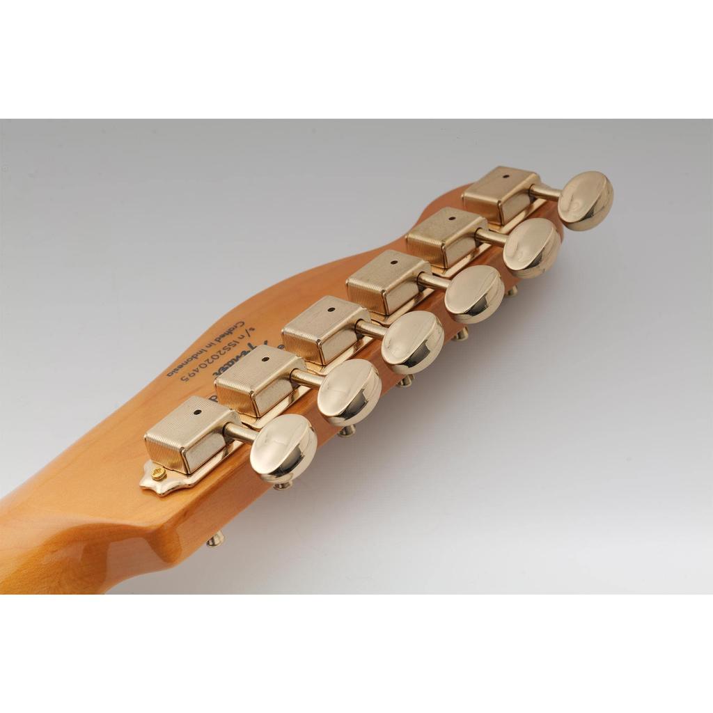 Musiclily Pro 6-String Vintage Guitar Tuners for Squier Classic Vibe Stratocaster/Telecaster Electric Guitars, Gold