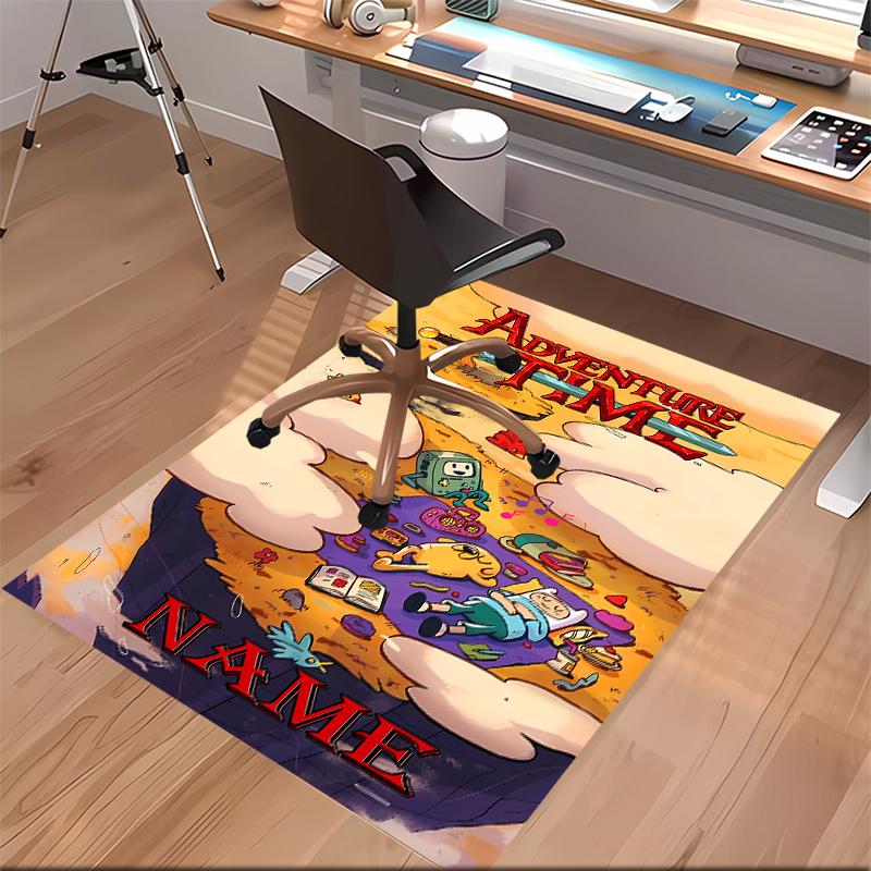 Custom personalization Adventure Time Print Area Rug - Soft, Washable Non-Slip Indoor Mat,Living Room,Home&Office Decorative Rug