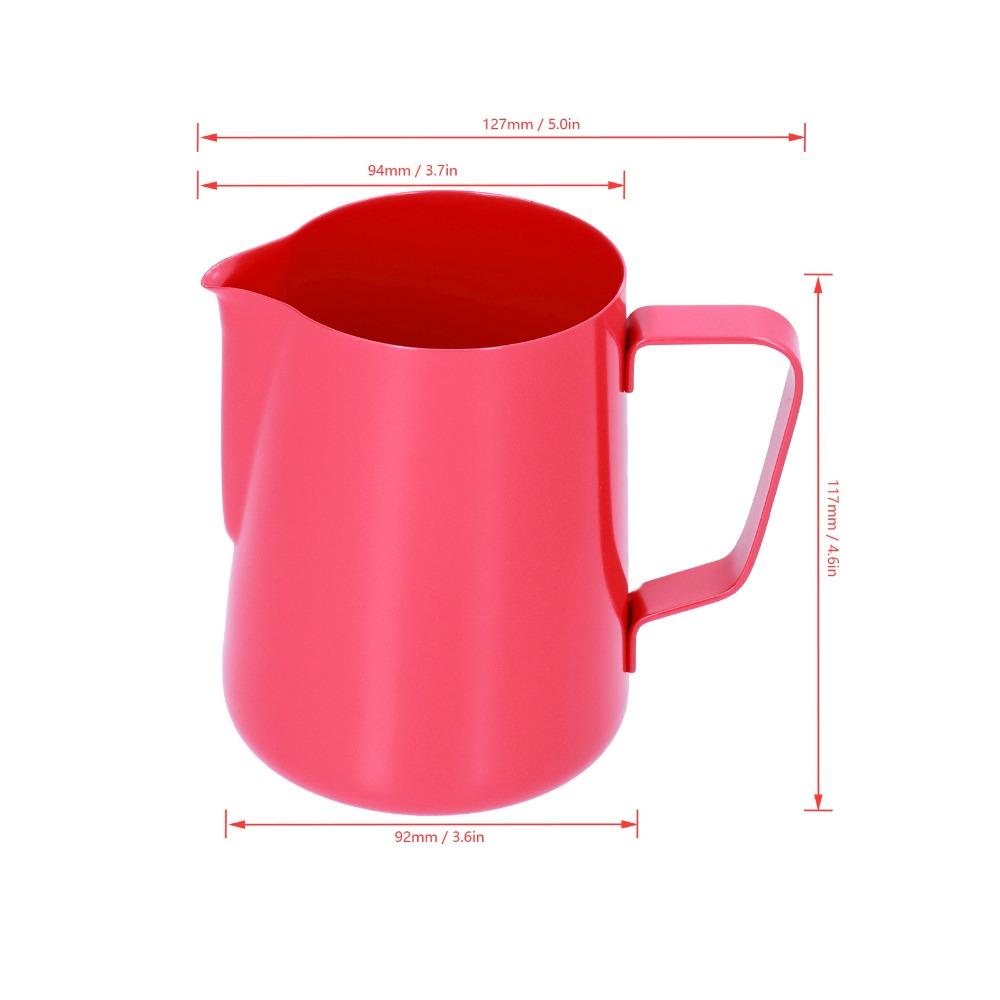 600ml Capacity Milk Frothing Jug Pointed Spout Stainless Steel Frothing Pitcher  Latte Art