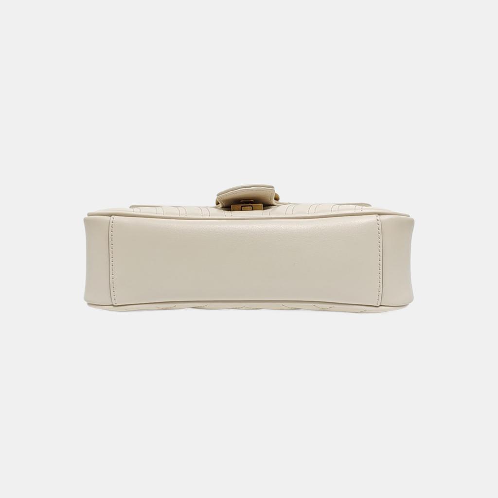[Occasion] Sac bandoulière GG Marmont matelassé logo doré à chaîne Petit - Excellent #1V34W91
