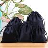 Black Velvet Drawstring Jewelry Pouches