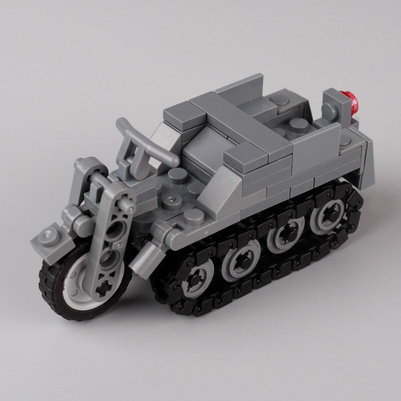 Military War German Russian Tank Building Blocks Army Soldier Figures US UK Armored Vehicle Model Assemble Bricks Boy Toys Gifts