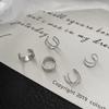 Silver Simple Smooth Ear Cuffs Clip Earrings for Women No Piercing Fake Cartilage Earring Jewelry In Gifts