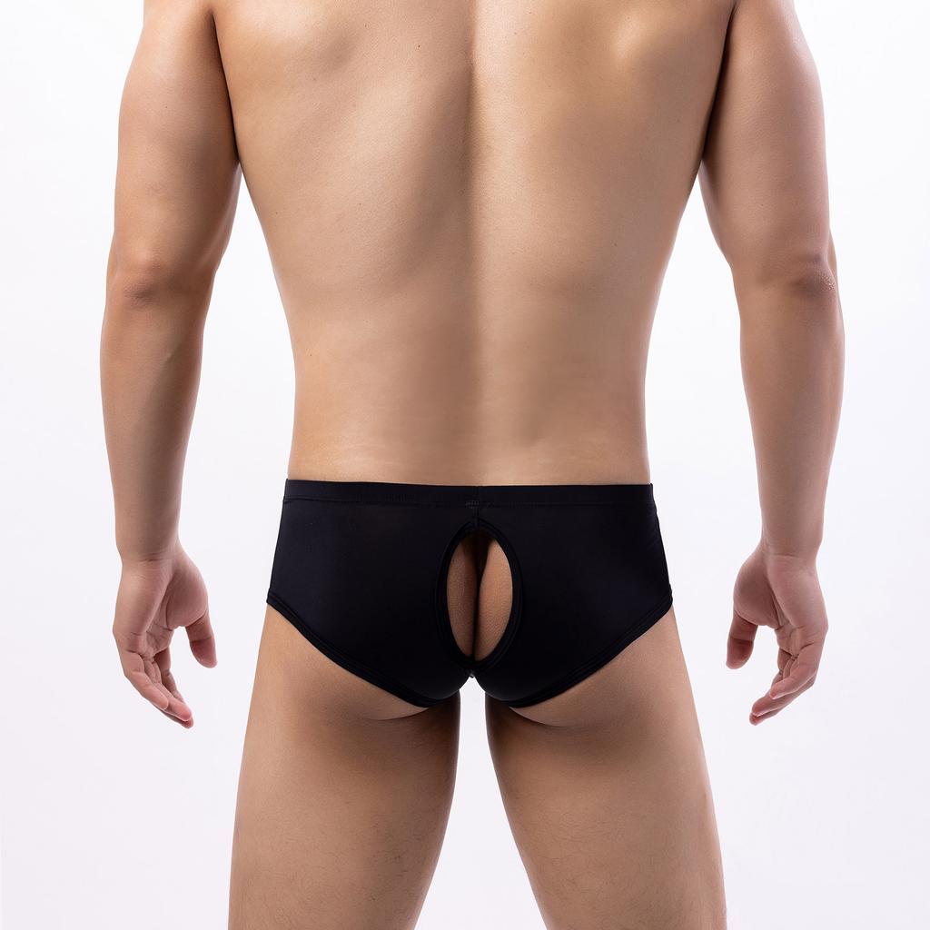 Men's  Solid Stripe Boxer Pants Men Underwear Underpants Breathable Soft Panties