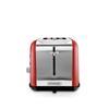 Retro toaster with window toasteo glass RED