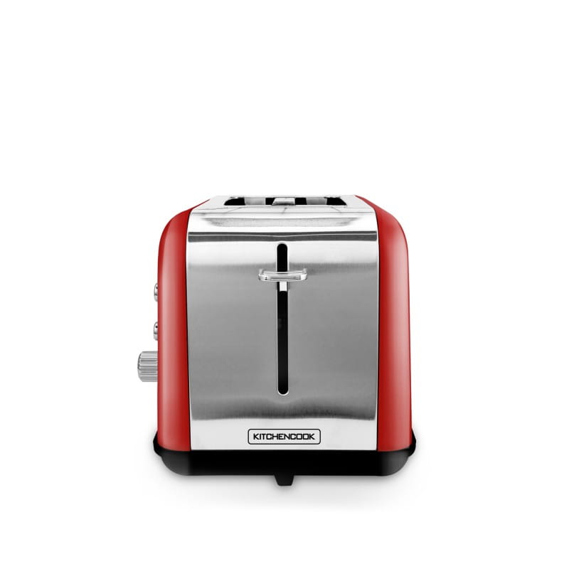 Retro toaster with window toasteo glass RED
