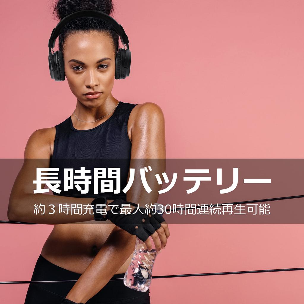 CROWD AUDIO Wireless Headphones Bluetooth Wired Wireless with for Remote and Calling HP-03 & Compatible, Foldable, Mic, Closed-Back Design,