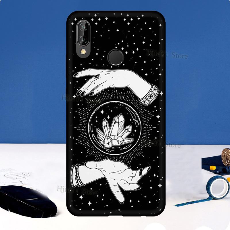 Occult Witchcraft Moon Gothic Witch For Huawei P20 P40 P30 Pro Mate 20 Lite Nova 5T P Smart 2019 2021 Case For Honor 50 9X 8X
