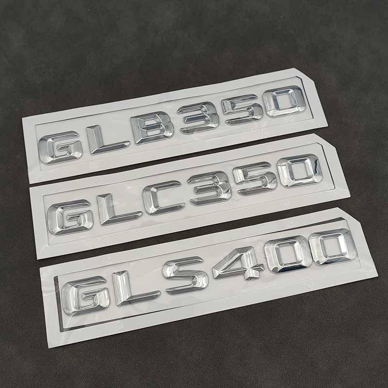 

3D ABS хромированный значок на задний багажник автомобиля, наклейка с буквами, логотип GLB350 GLC350 GLS400, эмблема для X166 X167 X247 X253, аксессуары