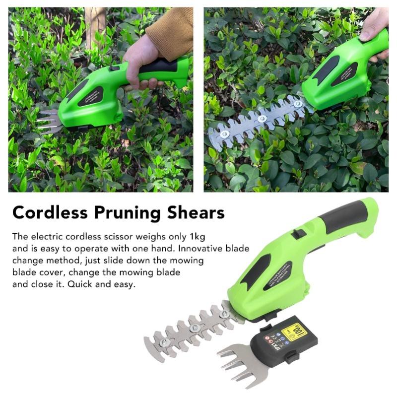 Cordless Electric Scissors High Power Efficient 950 RPM High Speed Electric Pruning Shears For Gardening Trimming