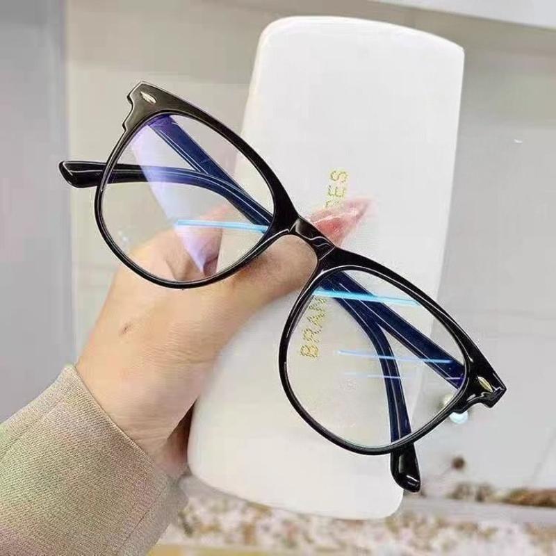 Anti-Blue Light Glasses Simple Square Eyewear Women Men Exquisite Eyeglasses Blue Light Blocking Man Lady Computer Eyeglas