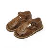 Girls' Sandals Summer Student Hollow Princess Shoes Children Closed Toe Roman Leather Shoes