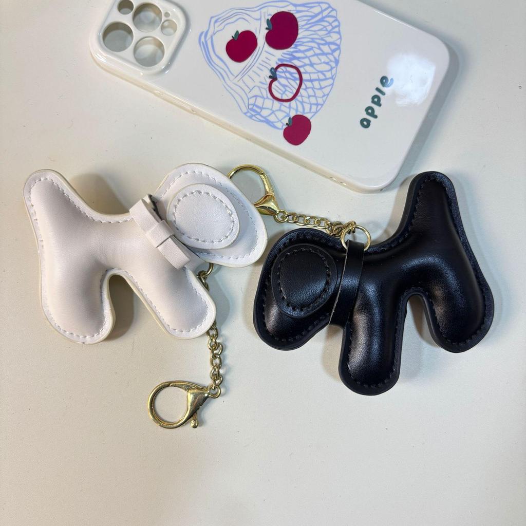 Cartoon Puppy Leather Keychain & Phone Case Accessory
