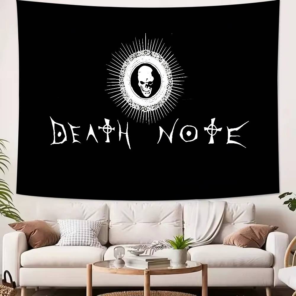 Fashion Hot DDeathS Cool NNote Anime Tapestry Decoration Bedroom Dormitory Background Cloth Holiday Living Room Club Tapestry