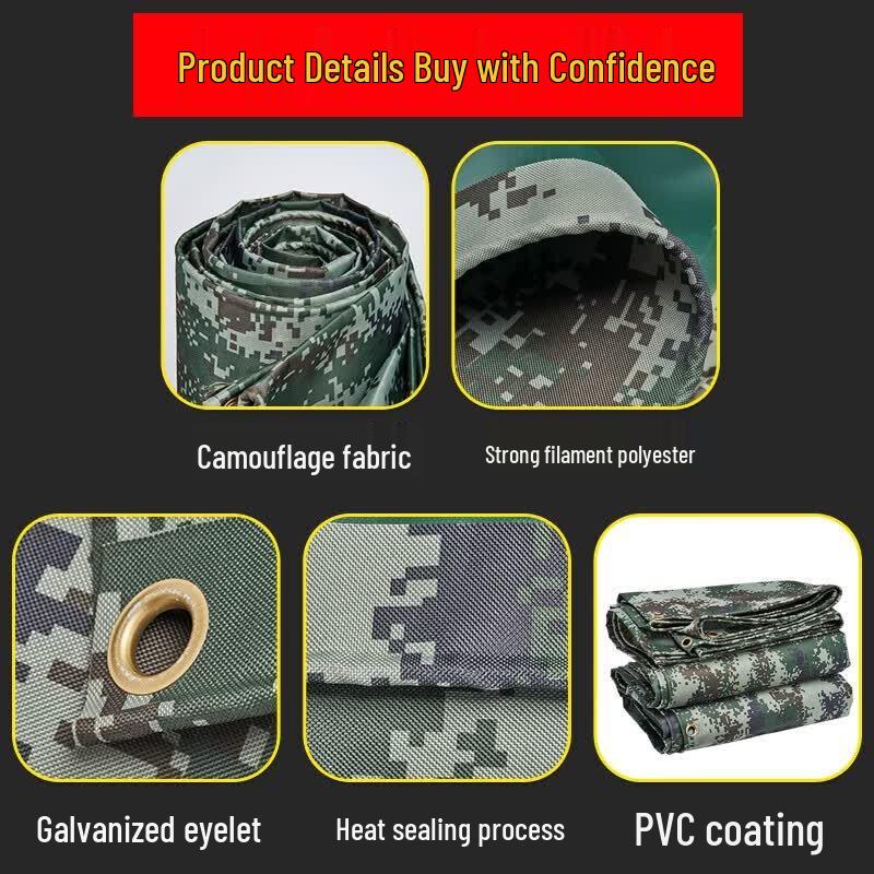 YongRuiWu Digital Camouflage Waterproof Oxford Tarp