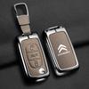 Металева Шкіряна Автомобільна Розкладний Пульт Ключ Чохол Захисник Оболонка Брелок Для C2 C3 C4 C5 C6 C8 Xsara Picasso Berlingo