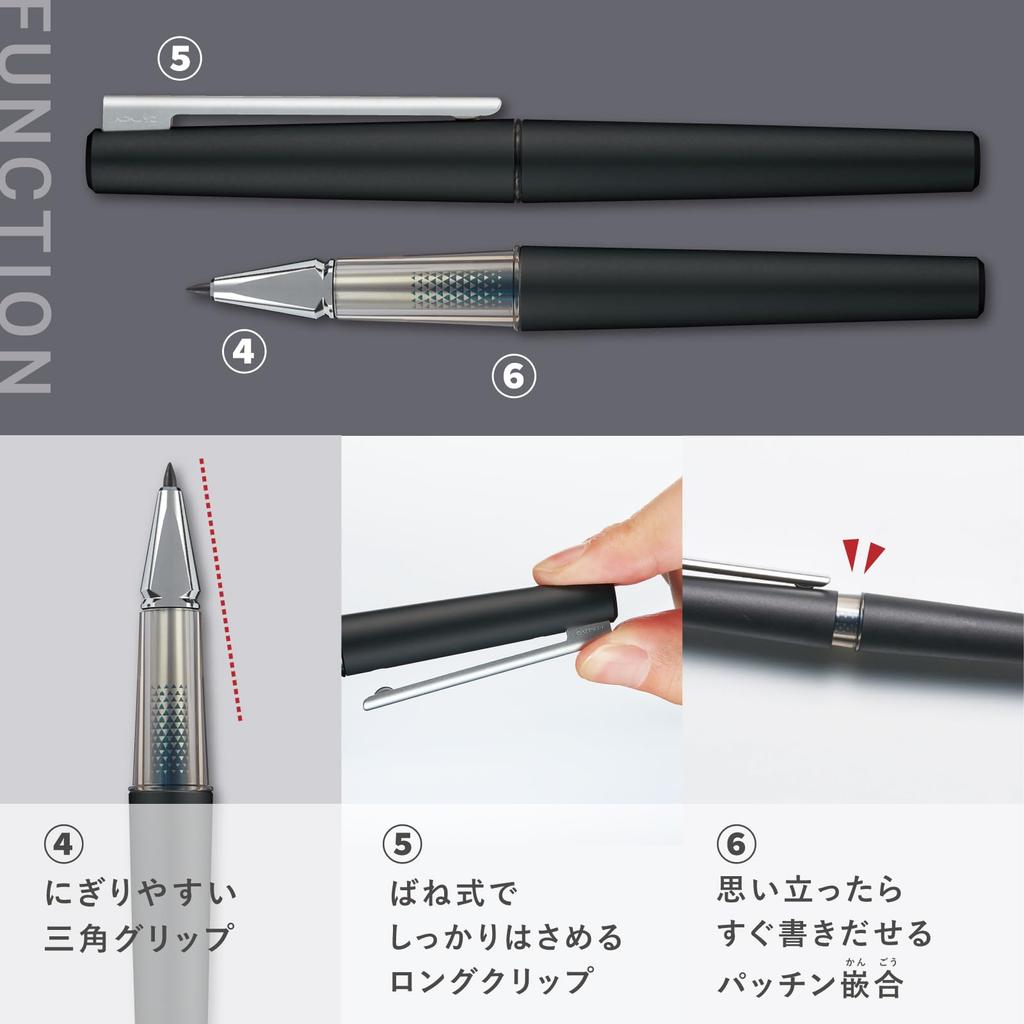 KOKUYO Fine Writer Fine WP, Tip, Silver, WP-F100C