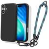 Protective Case - BOOLING - for iPhone 17 - Shockproof Silicone with Removable Blue Strap