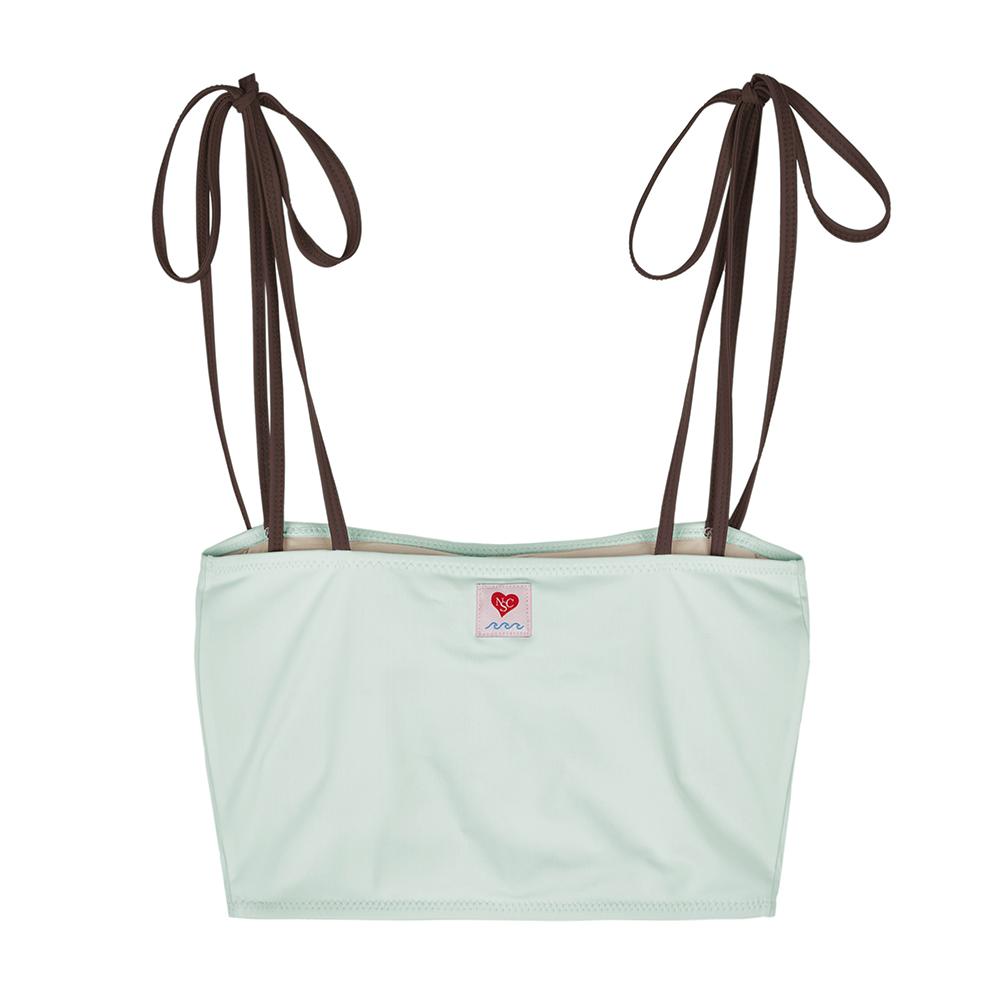 NAKED SURF CLUB Color Block Bra Top (Mint)