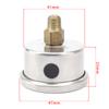YOMI Fuel Pressure Gauge Liquid 0-160 Psi Oil Press Gauge Fuel Gauge White Face Universal 1/8 NPT YC100917