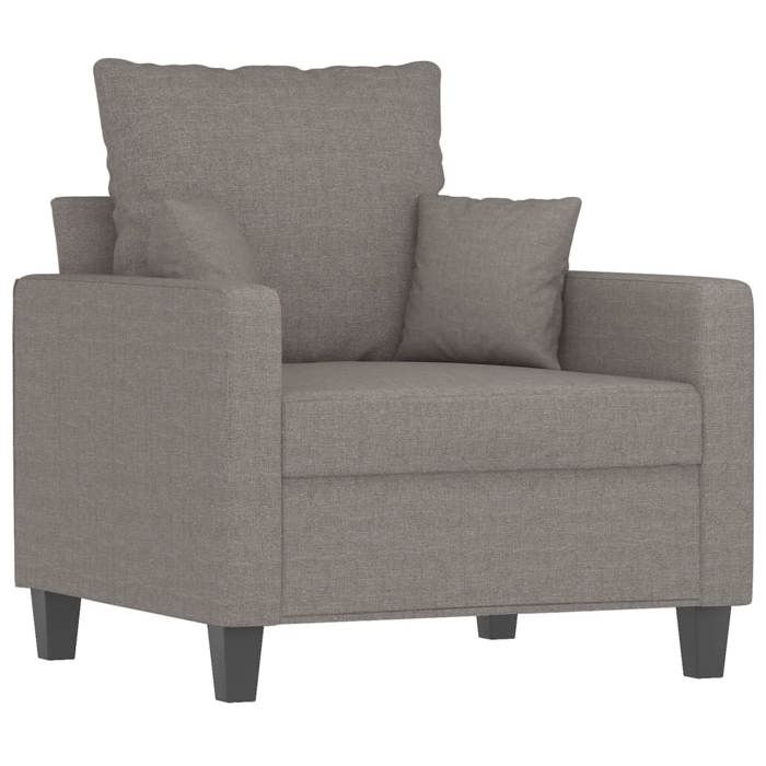 VidaXL Fauteuil, Chaise de Relaxation avec Coussin, Siège avec Accoudoirs et Dossier Rembourrés, Fauteuil TV de Salon, 359258
