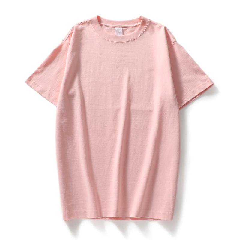 T-shirt da donna estiva in cotone traspirante T-shirt a maniche corte da coppia con collo rotondo allentato