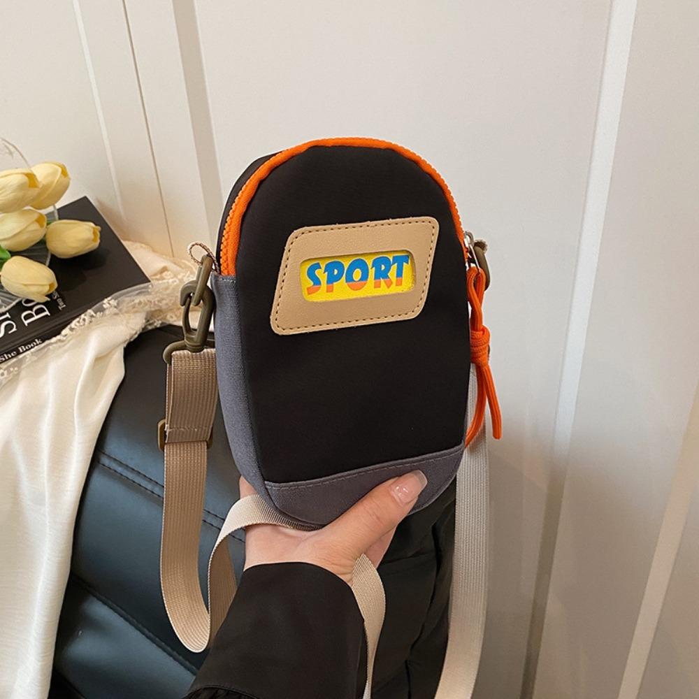 Casual Small Square Bag Large Capacity Mobile Phone Pouch Canvas Crossbody Bag  Travel