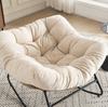Sedia a Dondolo, Sedia Accent Imbottita in Ciniglia, Sedia a Dondolo Moderna per Cameretta dei Bambini per Soggiorno, Camera da Letto, Appartamento