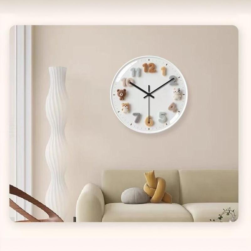 Ceasuri de perete silențioase Desene animate creative Animale Dormitor Sufragerie Casă Ceas simplu Ceas cu quartz la modă Ceas de perete