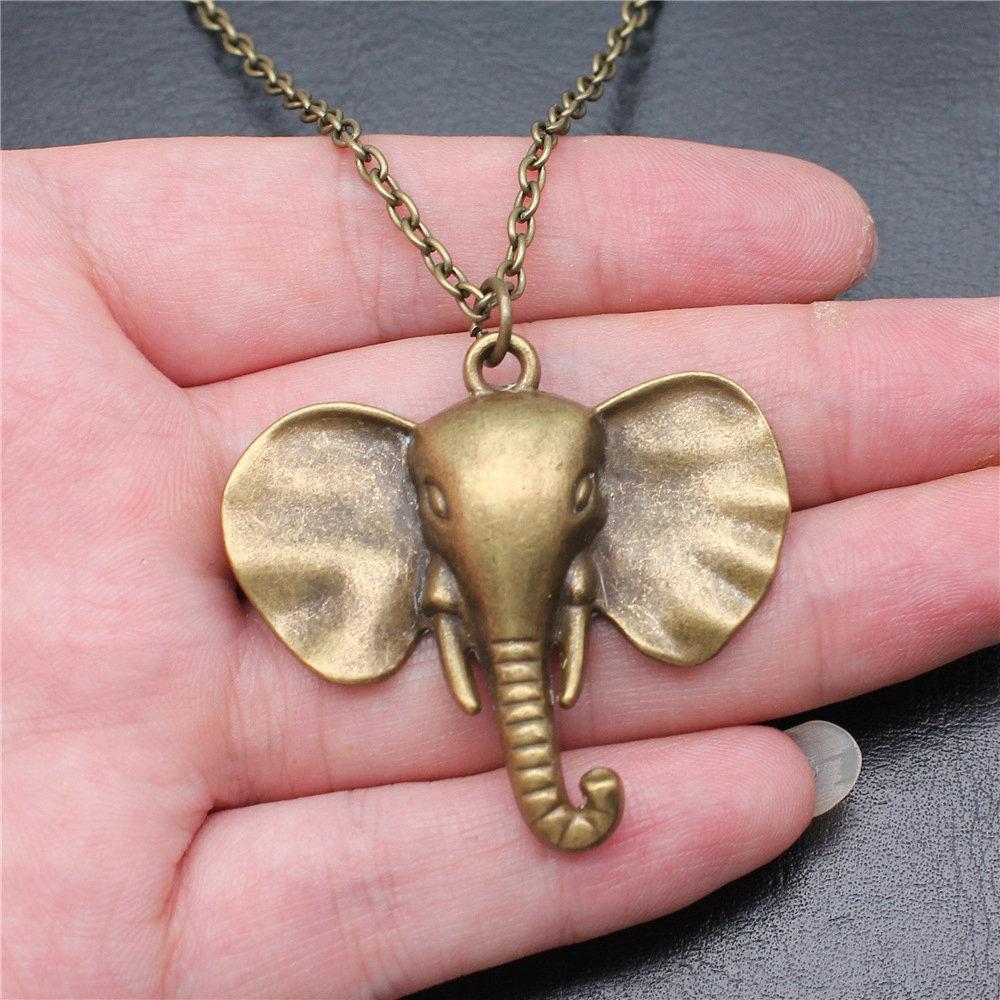 45cm Or 70cm Long Chain Necklace Elephant Kids' Jewelry Materials QN026
