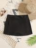 2026 Plus Size Black Casual Short Skirt - Women's Spring/Summer Fashion