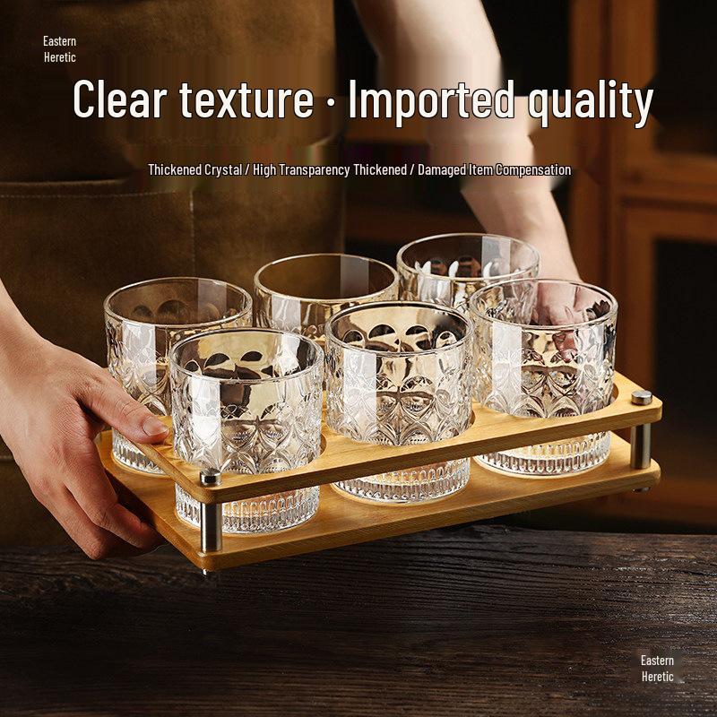 2025 Luxury Whiskey & Cocktail Glass Set - Large Ice Ball Glasses