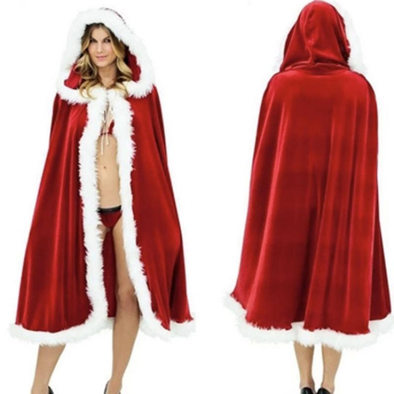 New Christmas cape Adult cape Children's Christmas cape Santa role-playing party costume