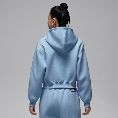 Jordan Air Sweatshirts Women's Blue Hooded Moderate