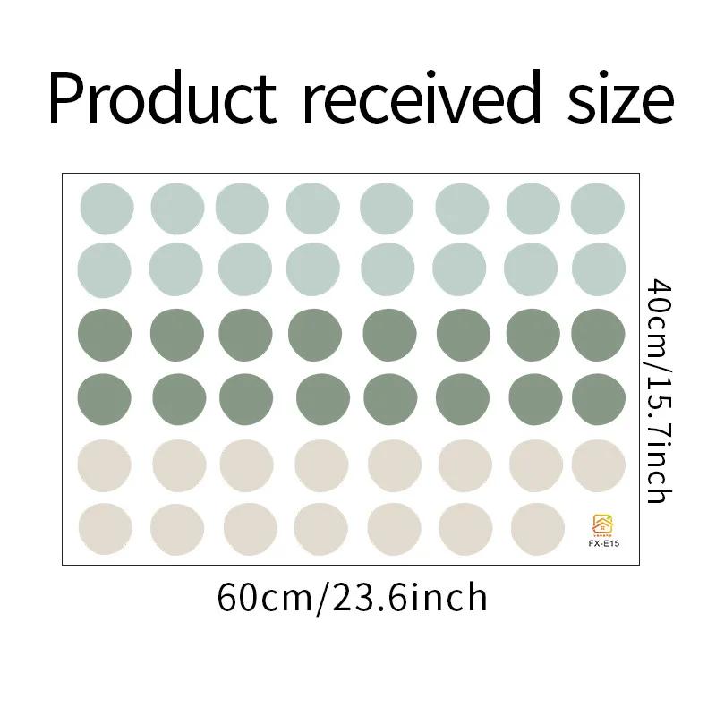 1Pc DIY Mixed Morandi Color Dots Wall Stickers Home Decor Nordic Style Vinyl Art Decals Living Room Kids Bedroom Decoration