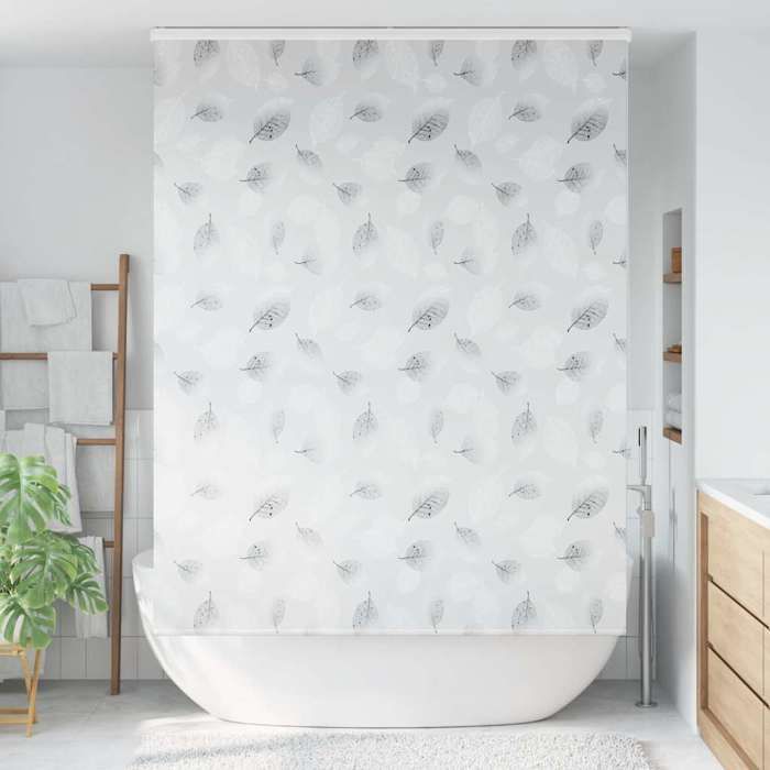 VidaXL Roller Blind Shower Curtain with Cassette Fabric Width 146 Cm, Shower Blind, Roller Blind Curtain 4014984