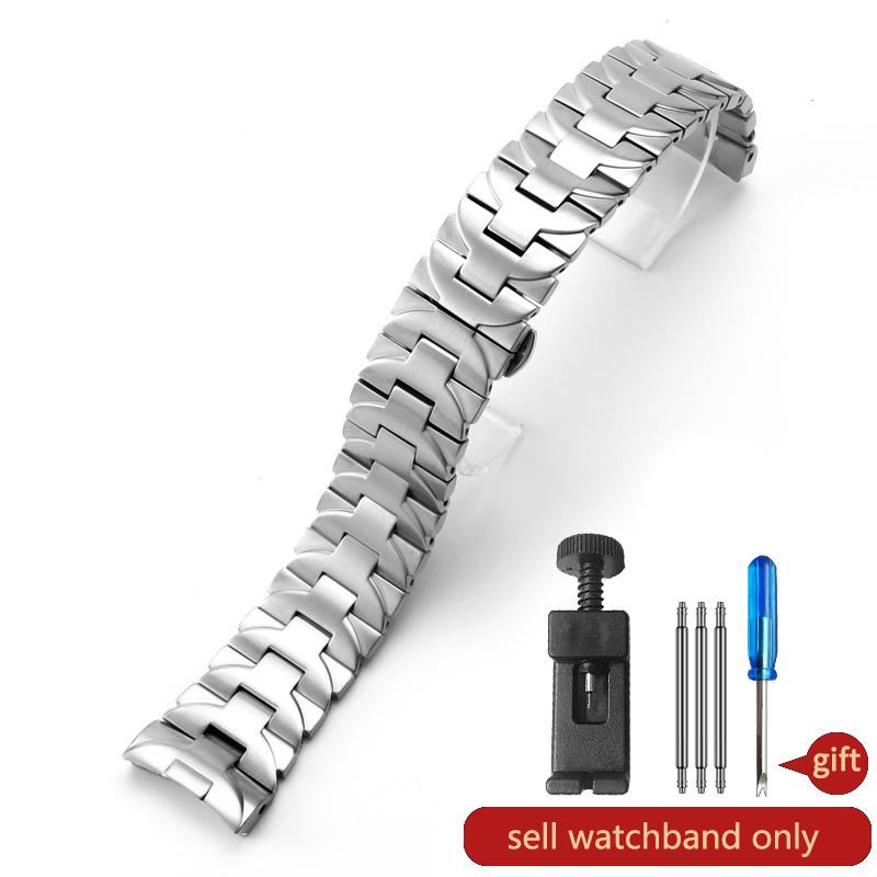 

Ремешок для часов из нержавеющей стали 316L для Panerai Pam441 Pam111 Pam01316 Мужской стальной ремешок Аксессуары для часов с дугообразным концом 22 мм 24 мм 24mm