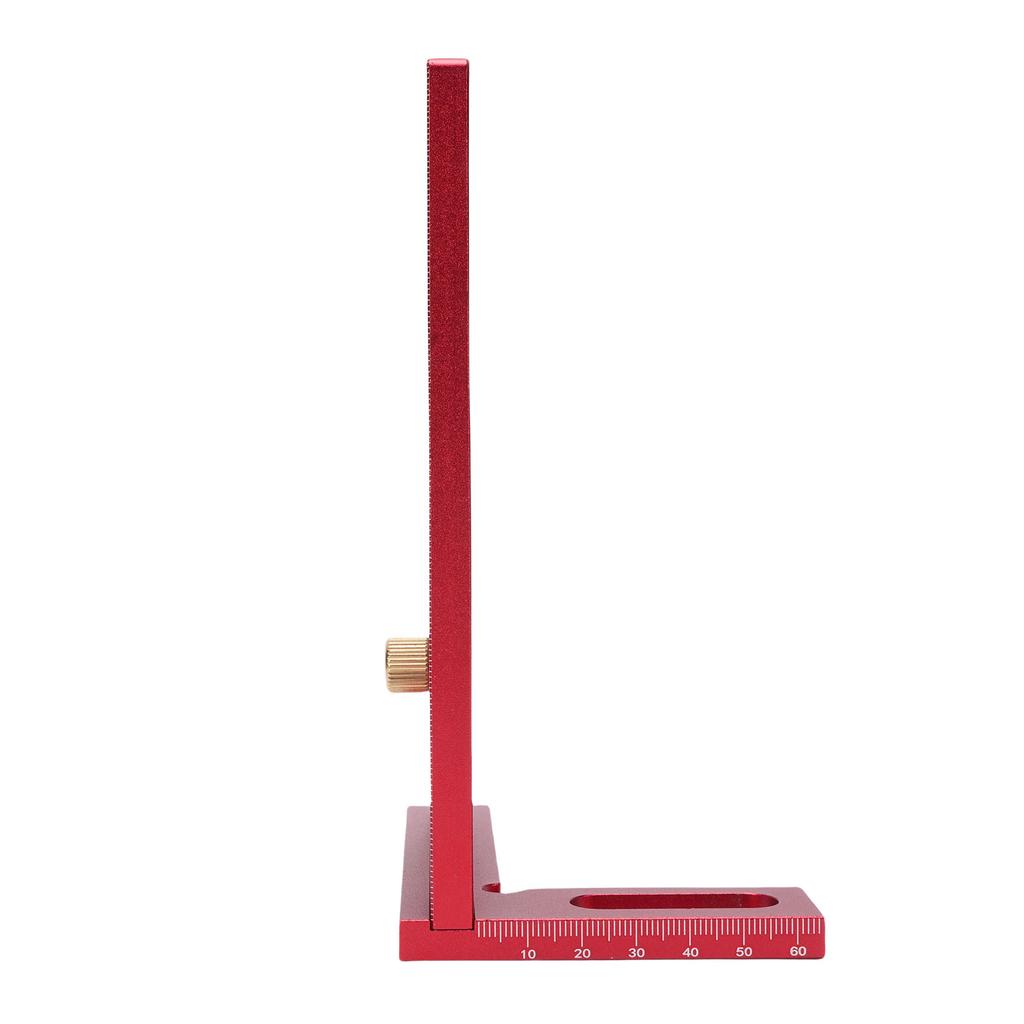 Multi Angle Measuring Ruler 0-180° Adjustable Aluminum Alloy Anodized Finish Measuring Miter Triangle Ruler for Woodworking