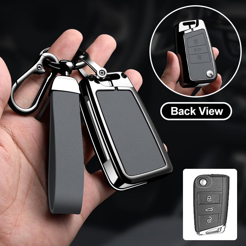 Car Key Holder For Volkswagen Golf 7 Gti Mk7 R Touran Skoda Octavia 3 Superb Karoq Kodiaq Seat Leon Mk3 Ateca Key Fob